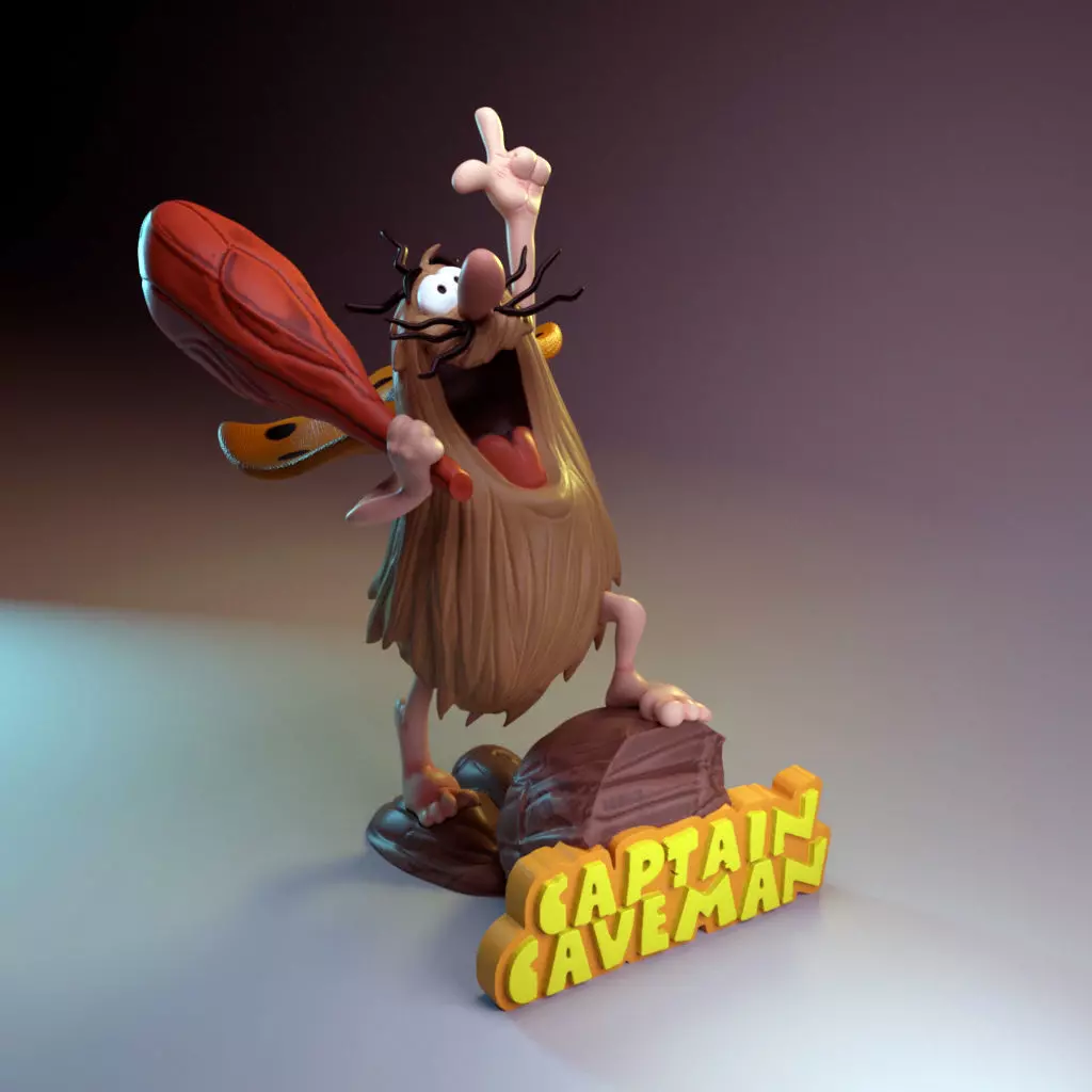 Capitan Caveman- 15cm 3D print model