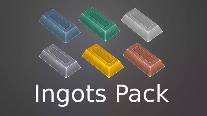 Hand-painted ingots pack