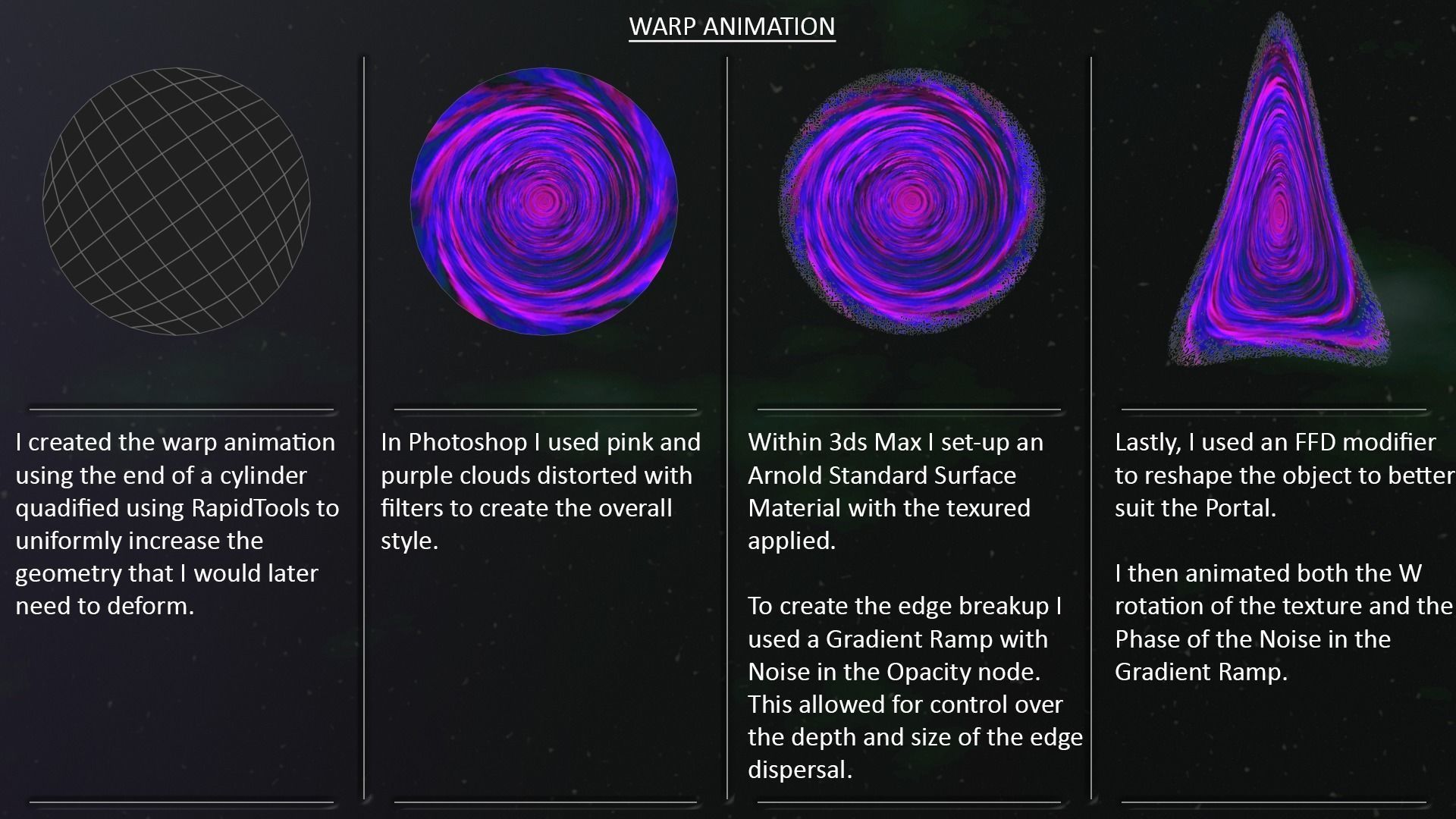 Portal spaceship with lights Low-poly 3D model_15