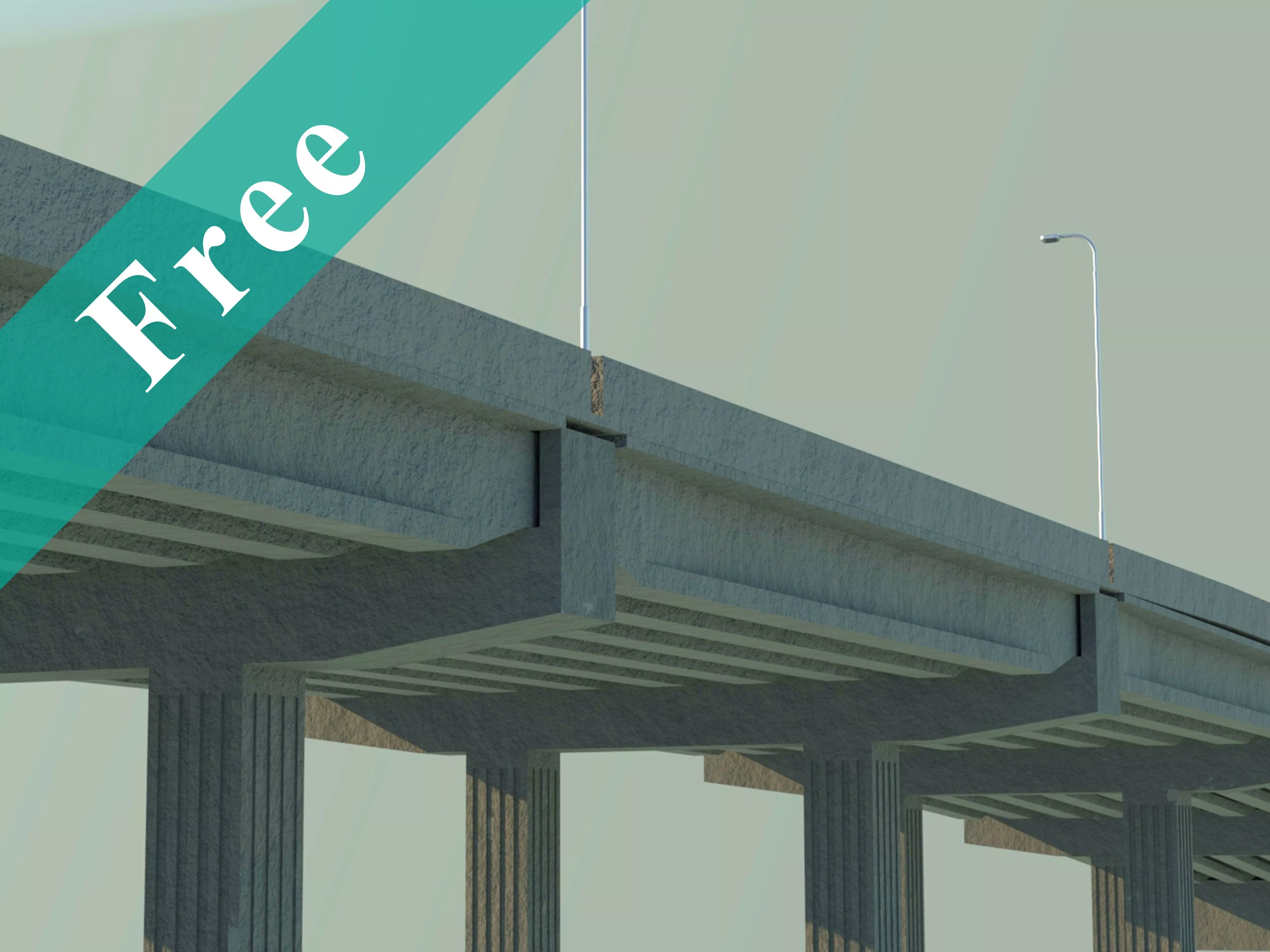 Roadway Bridge Free 3D model