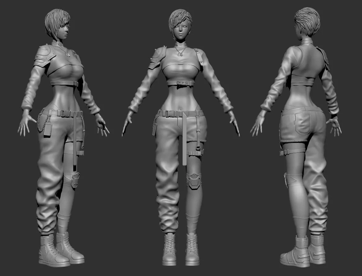 Cyberpunk Girl 3D model