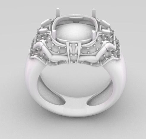 anillo para hombre 3D print model_3