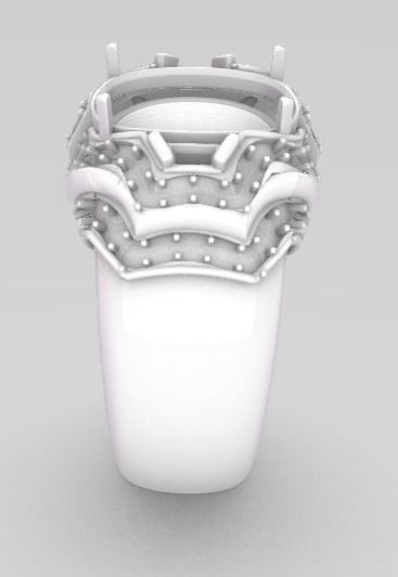 anillo para hombre 3D print model_2