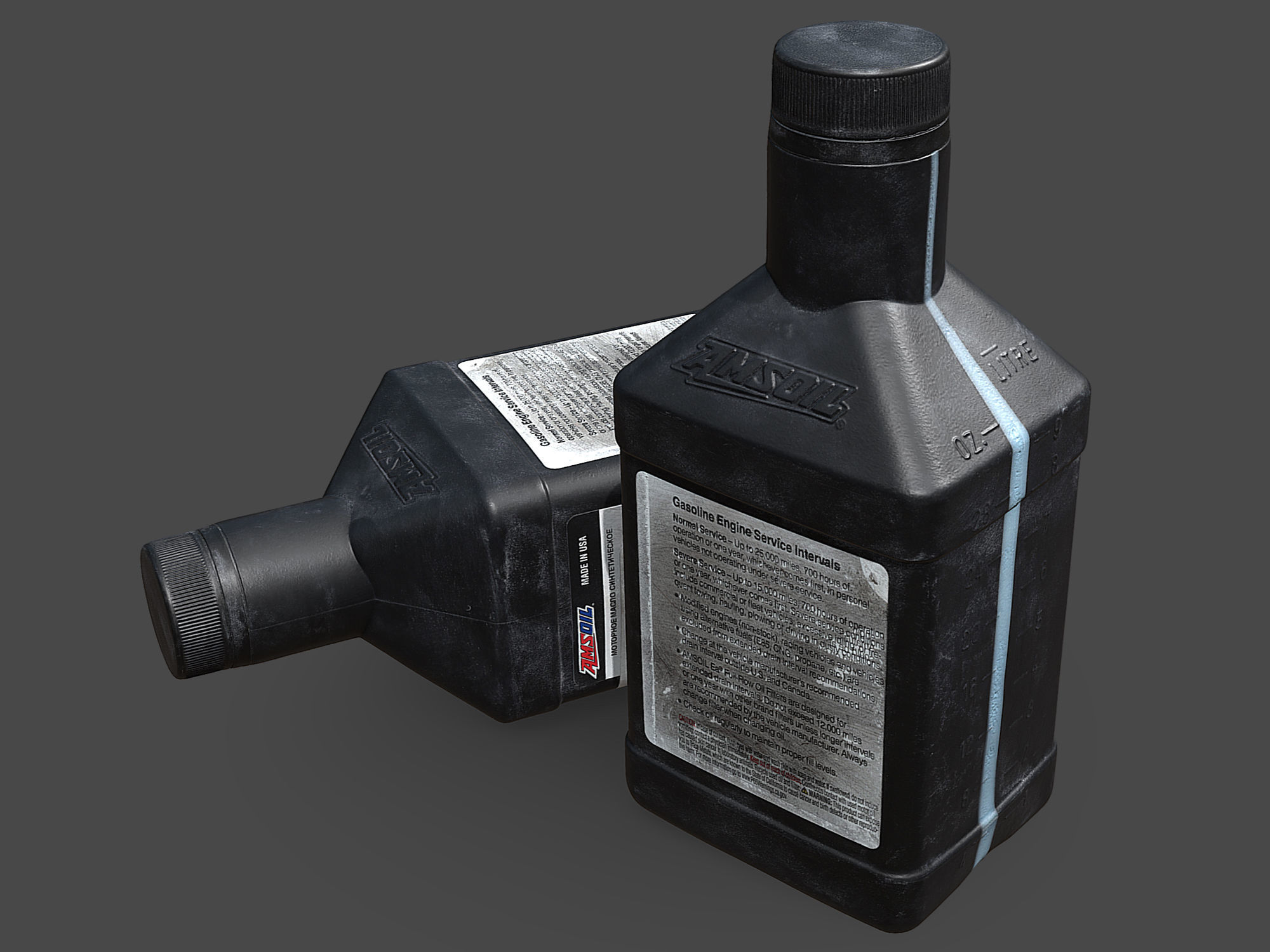 Motor Oil Bottle 3D model_2