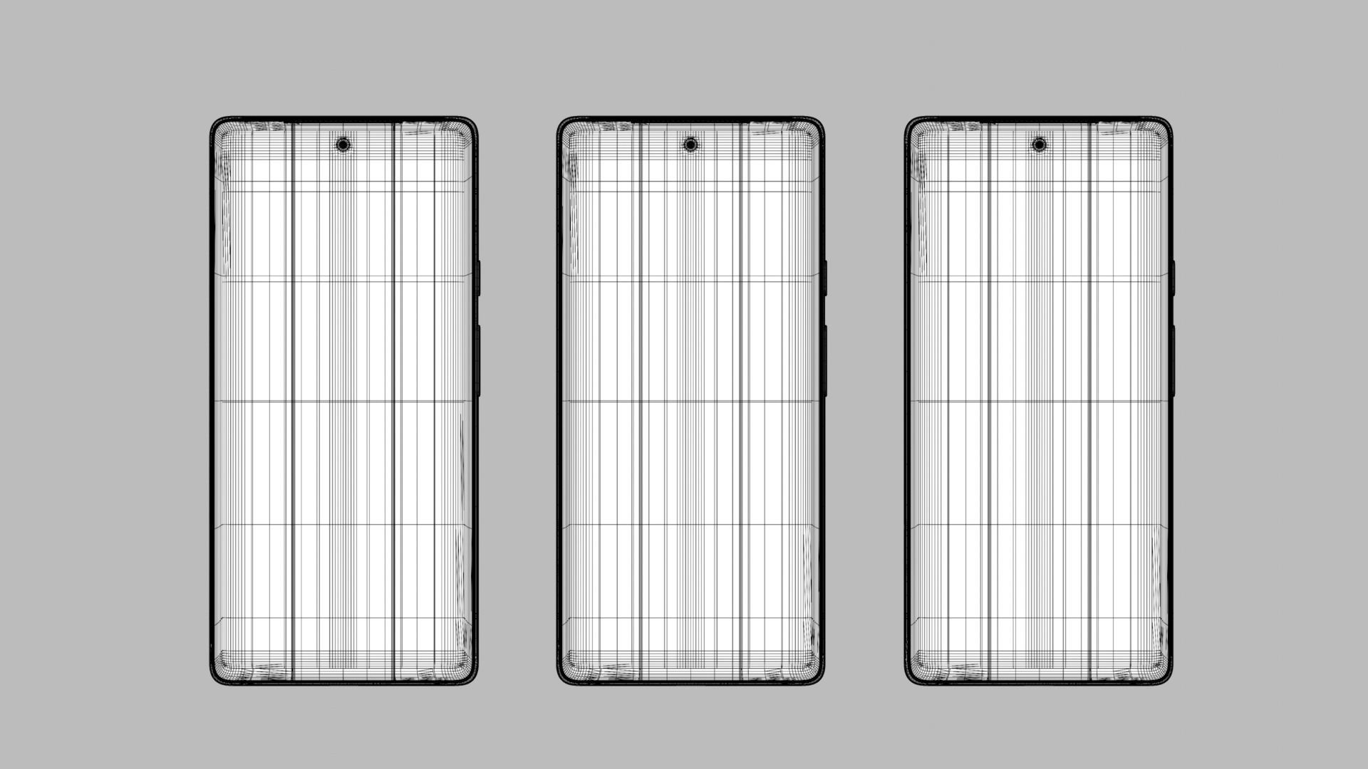 Google Pixel 6 in Official Colors and Design 3D model_7