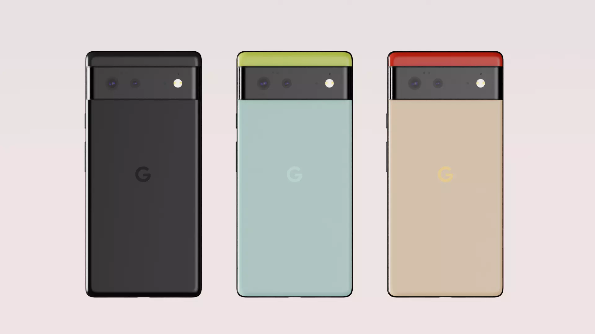 Google Pixel 6 in Official Colors and Design 3D model_0