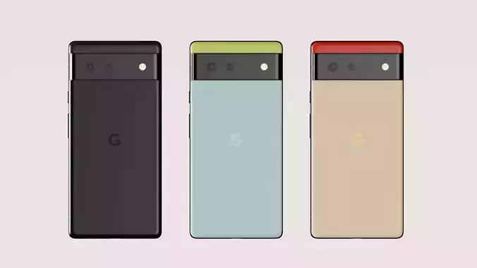 Google Pixel 6 in Official Colors and Design