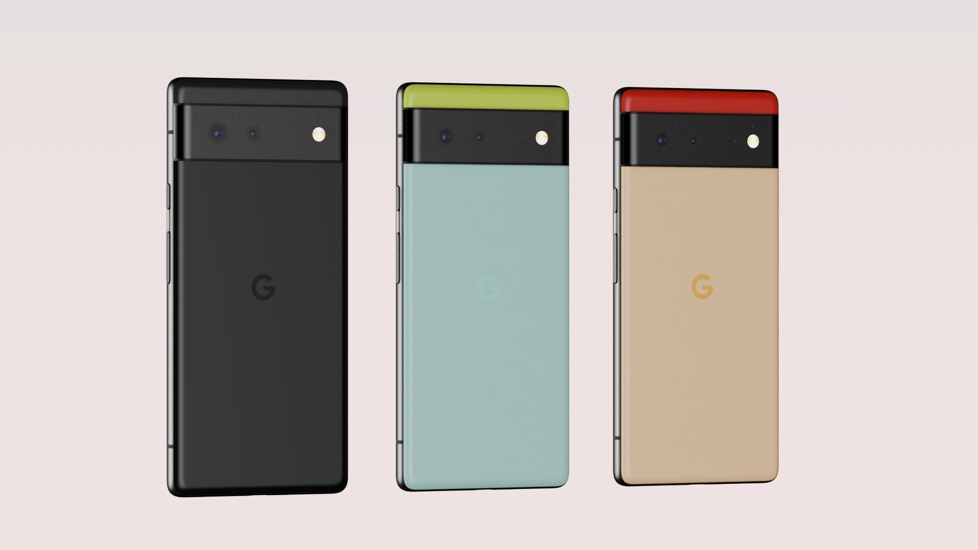 Google Pixel 6 in Official Colors and Design 3D model_8
