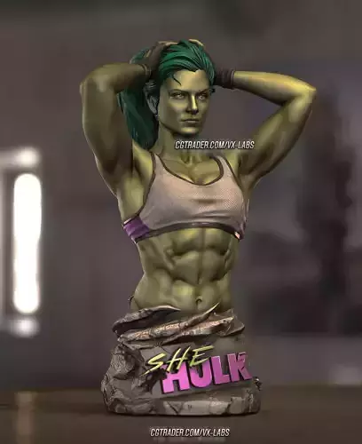 She-Hulk Bust - Gina Carano 3D print model