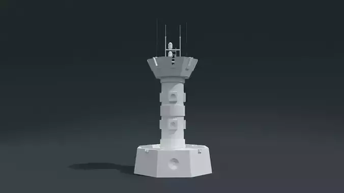 Sevastopol lighthouse northern pier of the Crimea 3D model