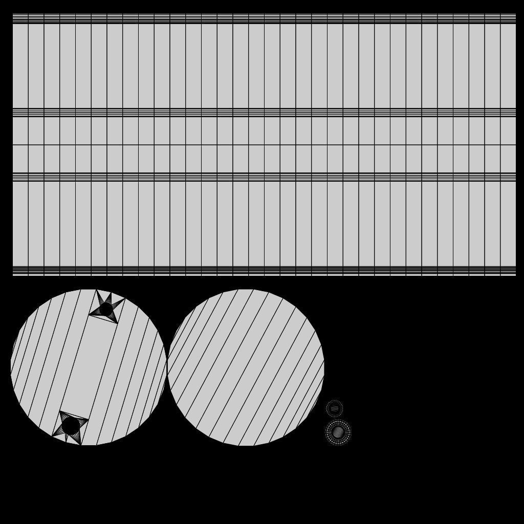 Barrel high and low-poly 3D model Low-poly 3D model_7
