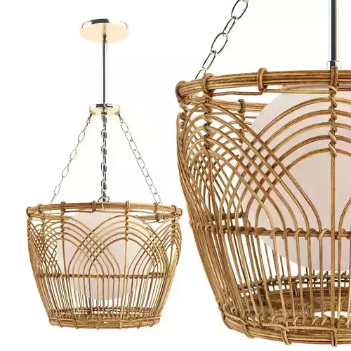 Serene deco basket lantern