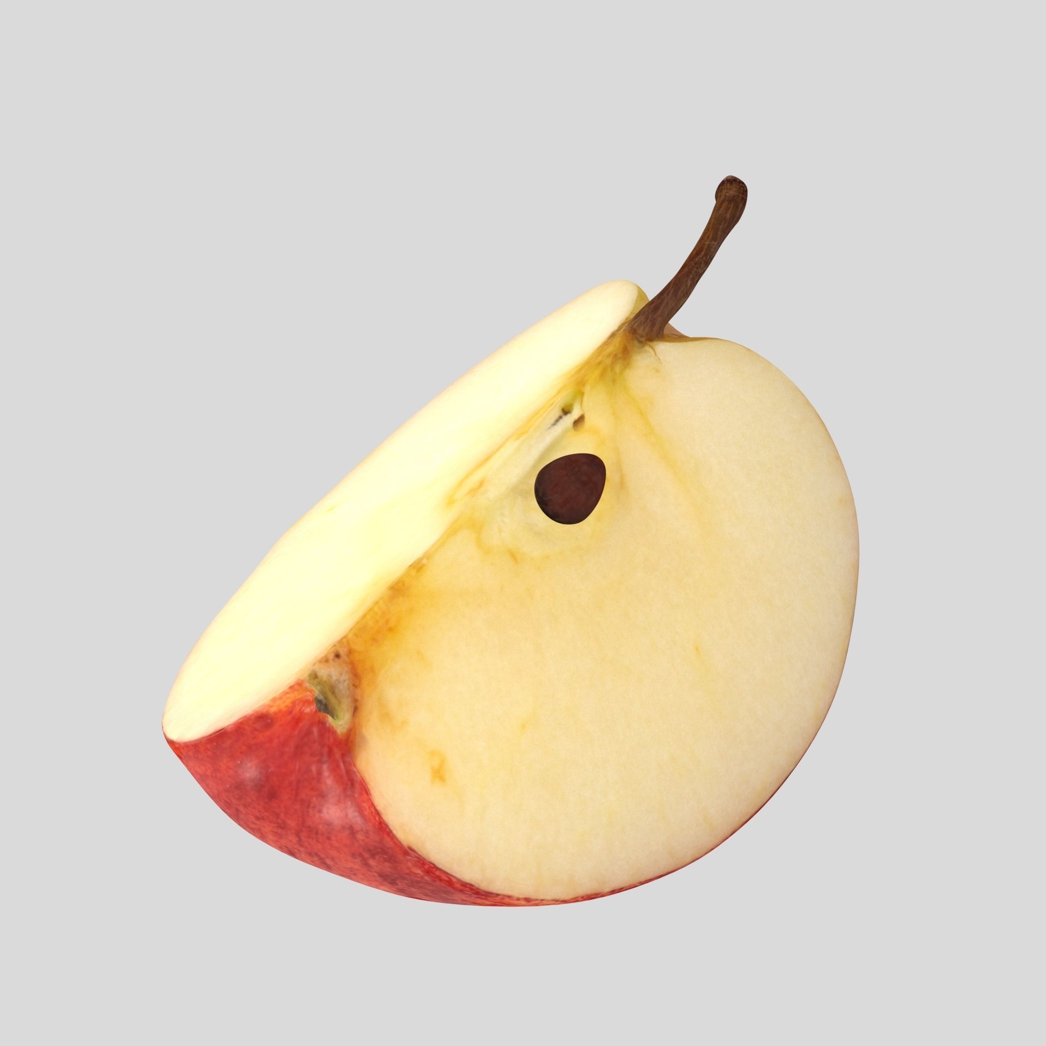 AppleRed apple 3D model_10