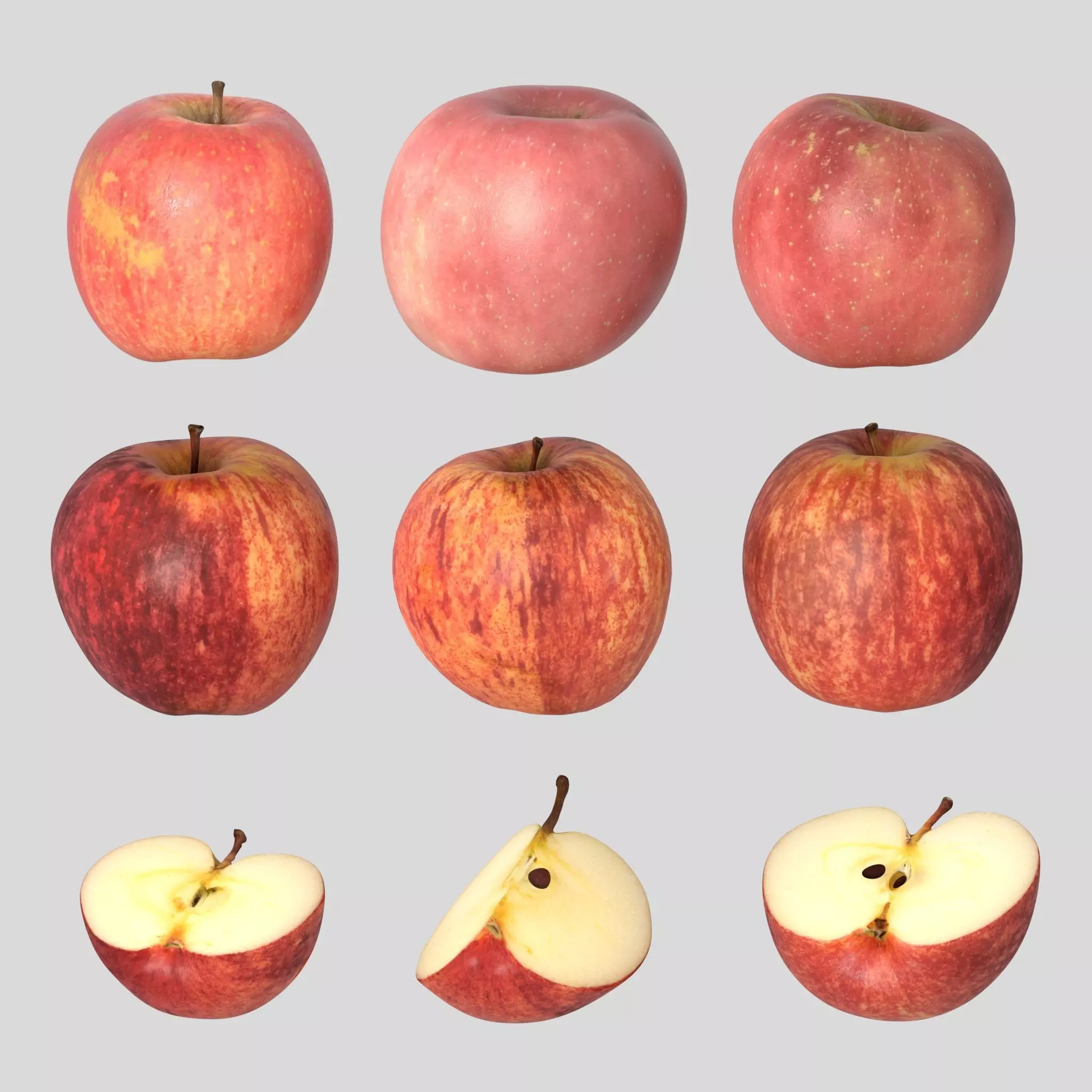AppleRed apple 3D model_0