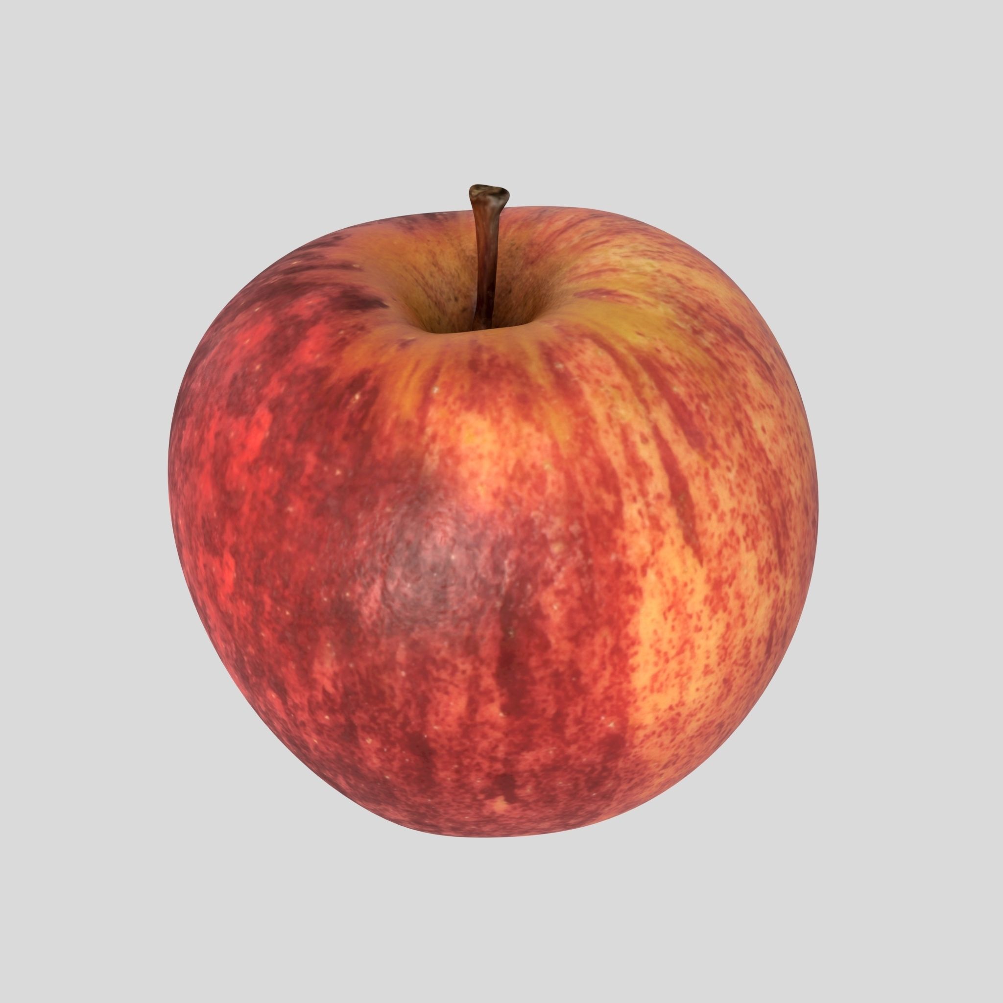 AppleRed apple 3D model_6
