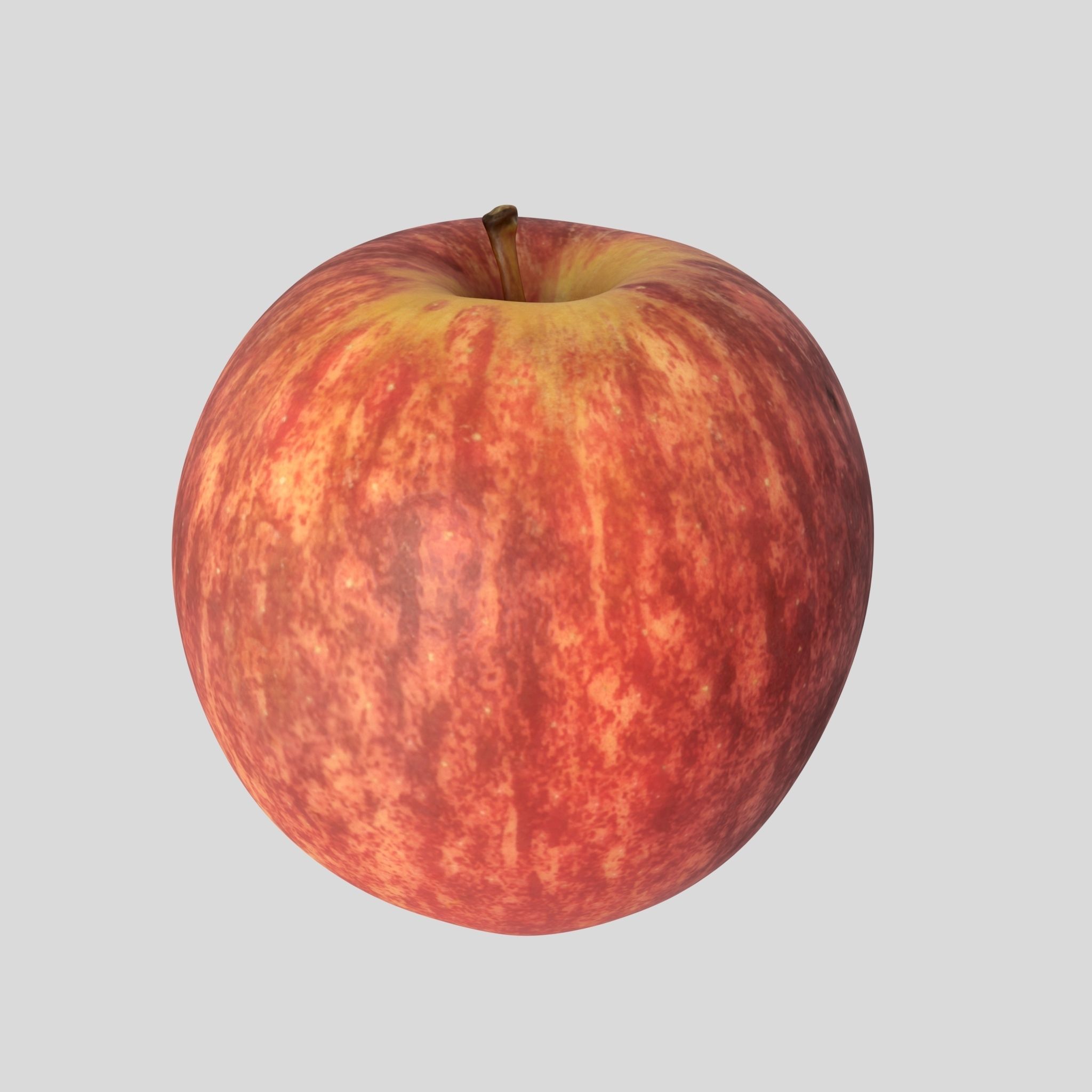 AppleRed apple 3D model_8