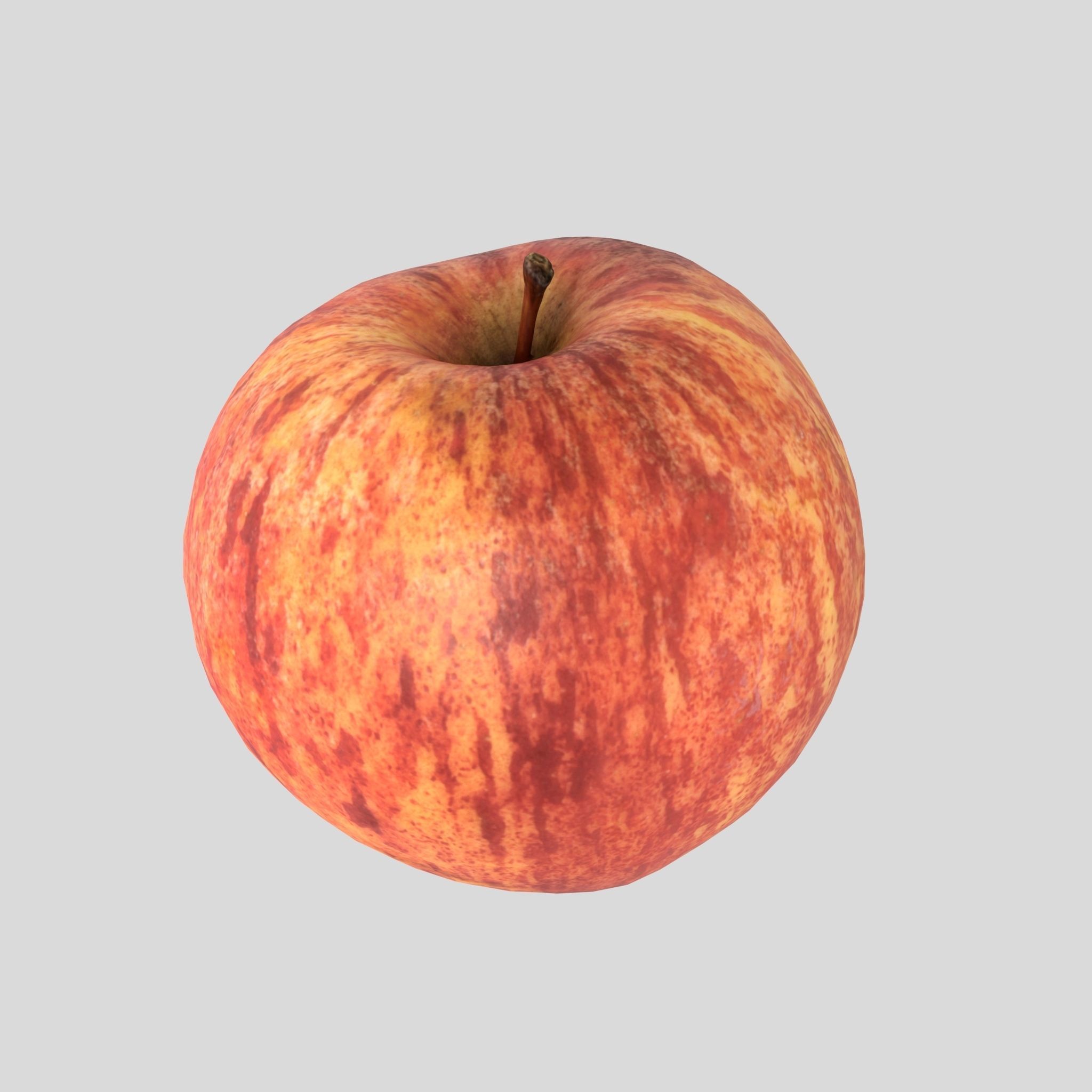 AppleRed apple 3D model_7