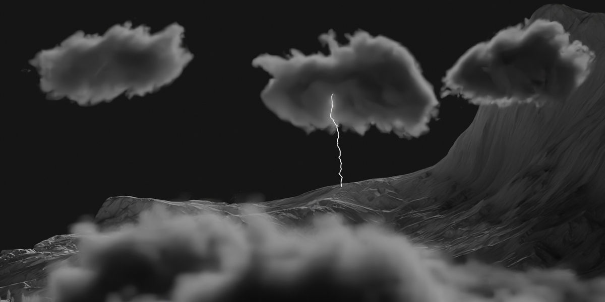20 Moving Volumetric Clouds for Blender Low-poly 3D model_8