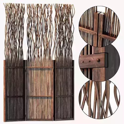 Screen branch crooked decor n1