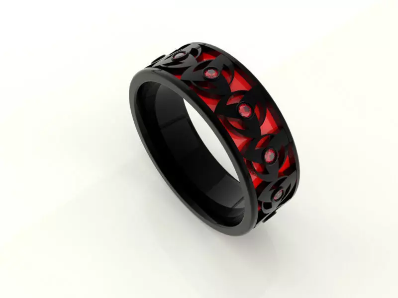 Sharingan Ring Band 3D print model_0