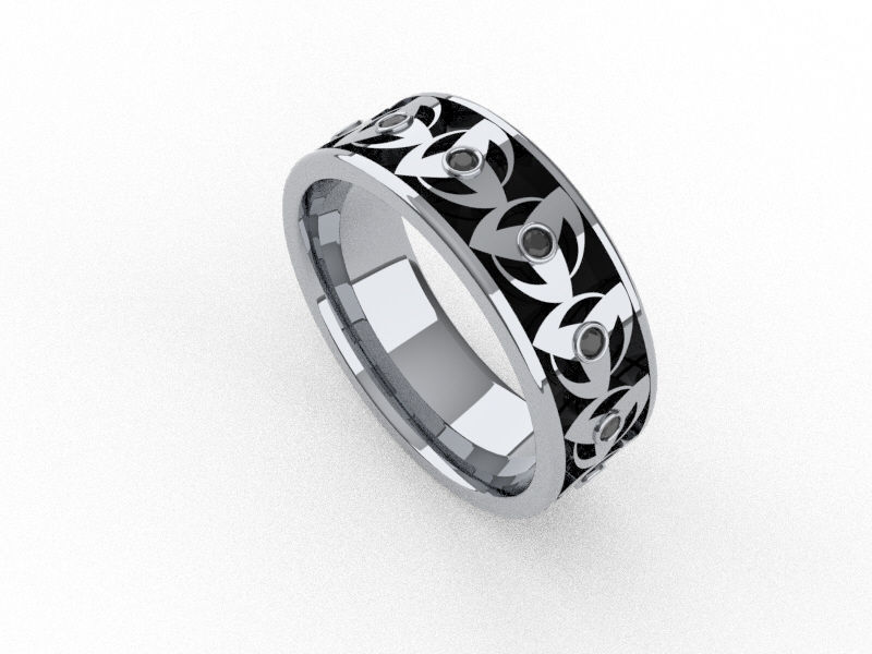 Sharingan Ring Band 3D print model_2