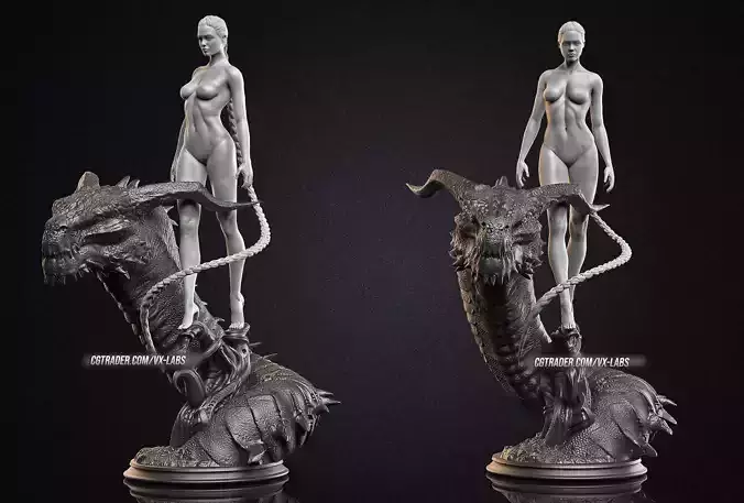 Grendels Mother from Beowulf - Starring Angelina Jolie 3D print model