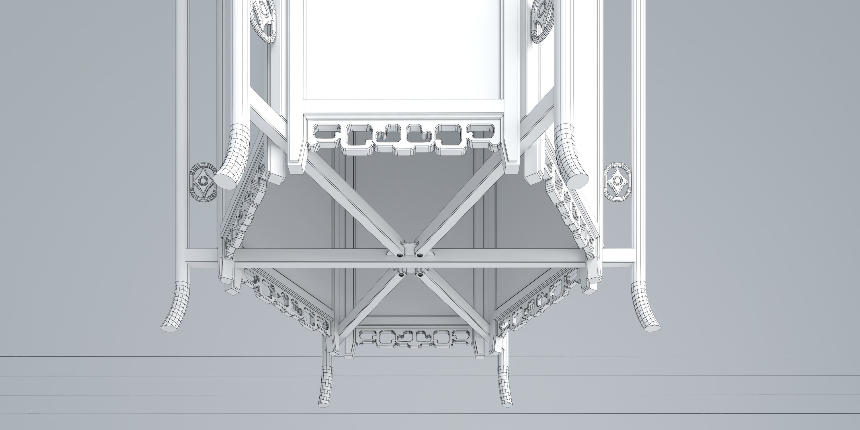 DAISY GLASS LANTERN 3D model_11