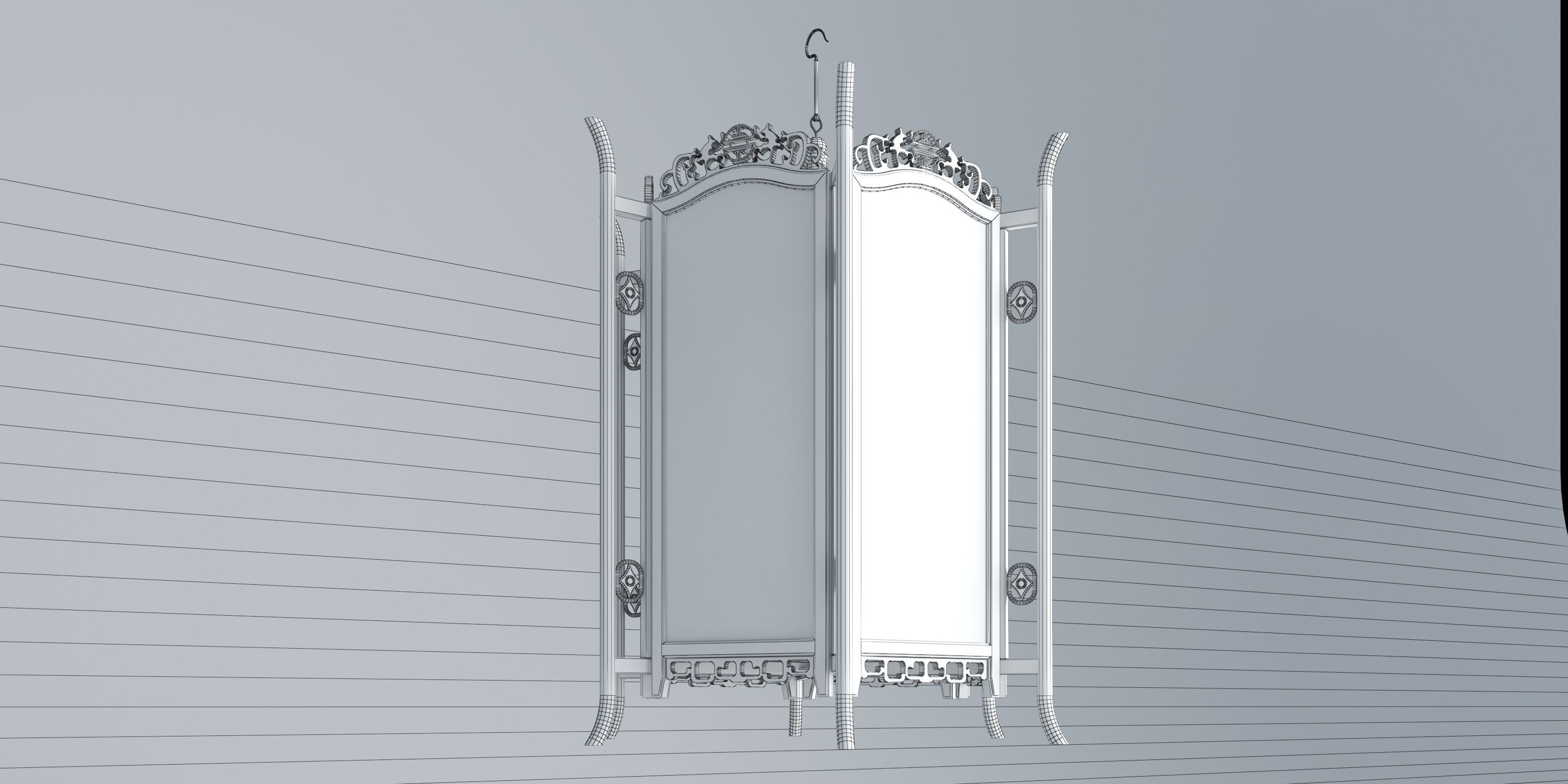 DAISY GLASS LANTERN 3D model_8