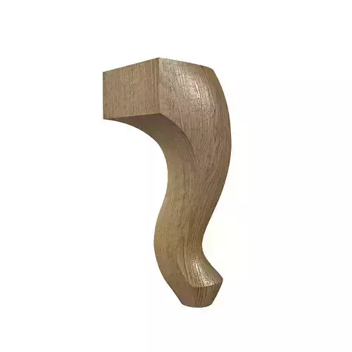 Carved wooden furniture leg - support Ukraine