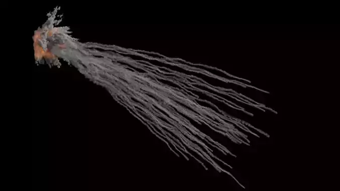White Phosphorus Explosion VDB 3D model