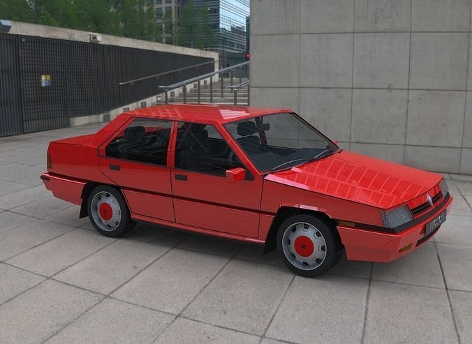 PROTON SAGA 3D MODEL 1985 Low-poly 3D model