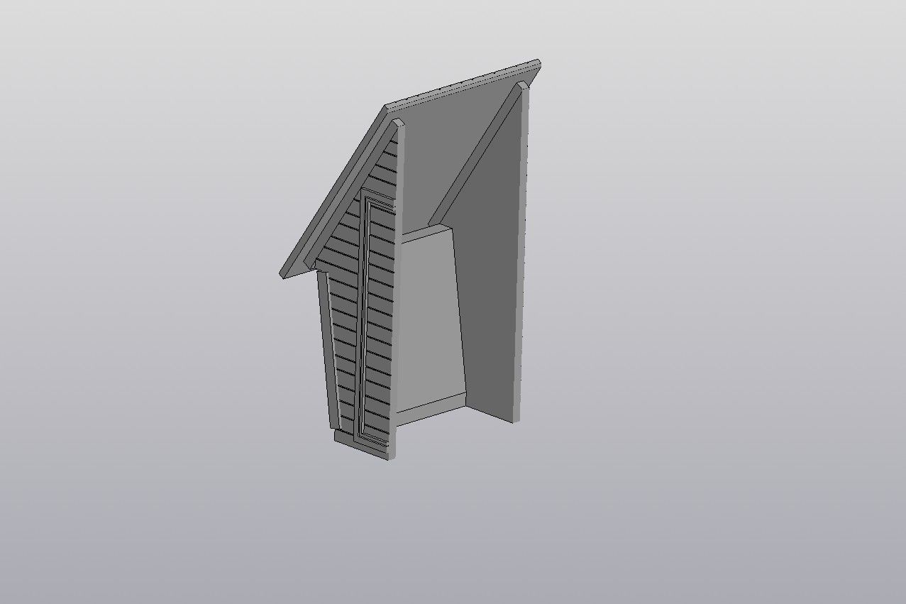 Wooden toilet Scale model 1 43 3D print model_4