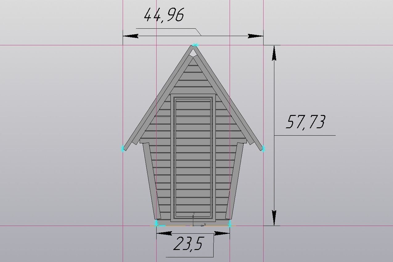 Wooden toilet Scale model 1 43 3D print model_2