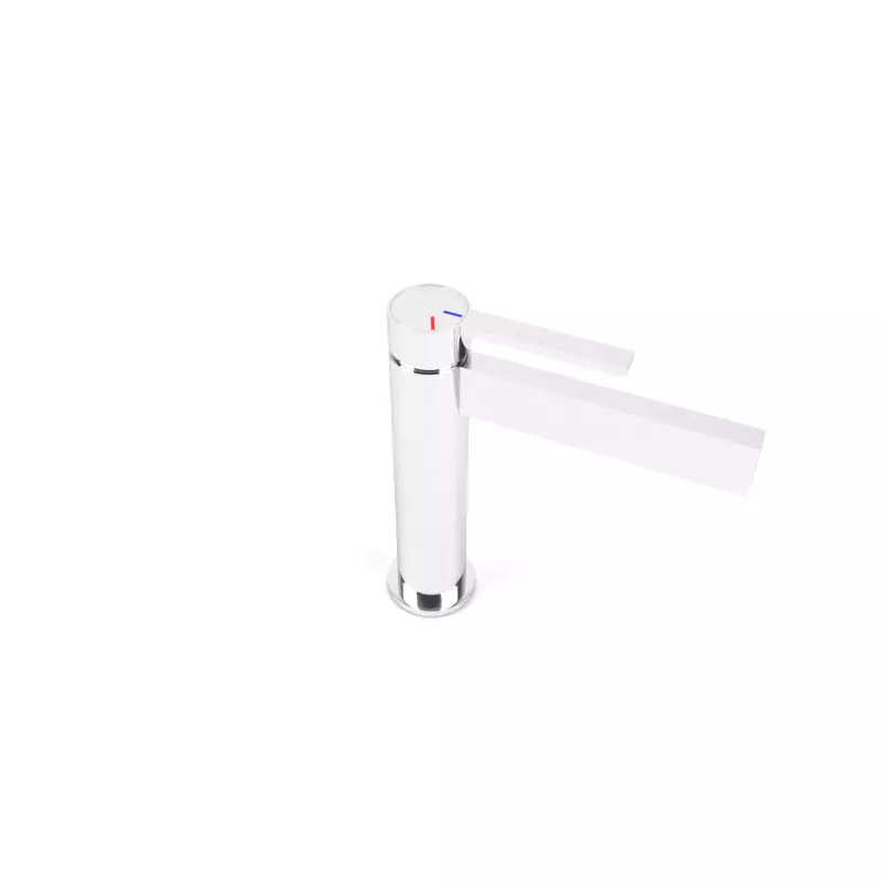 Faucet 5 lever bathroom - chrome Low-poly 3D model