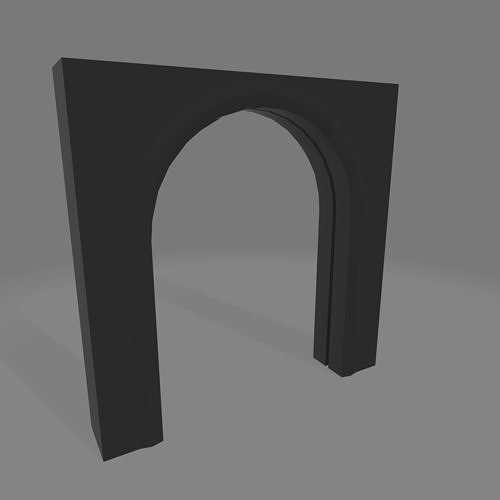 Stone Arch Low-poly 3D model