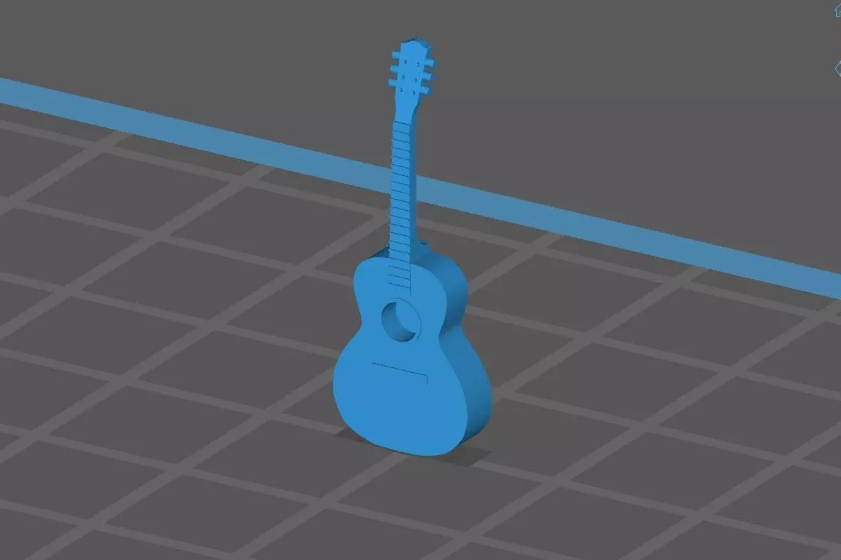 Guitar Scale model 1 43 3D print model_0