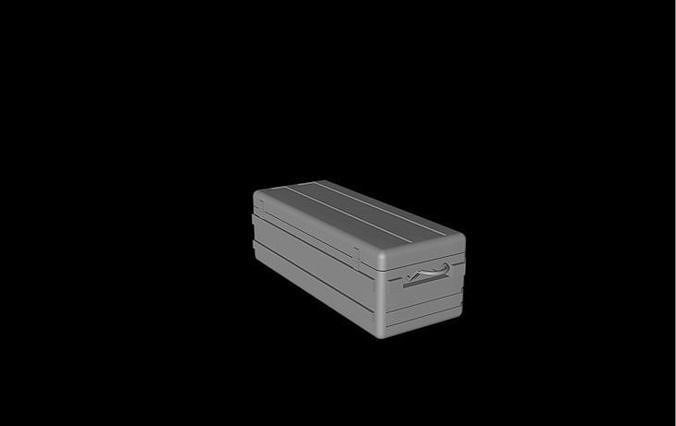 Ammunition case Free low-poly 3D model