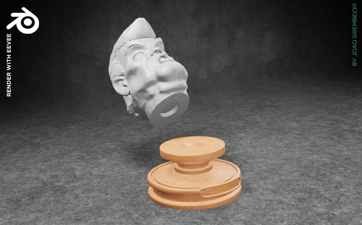 Donald J Trump caricature STL 3D print model_2