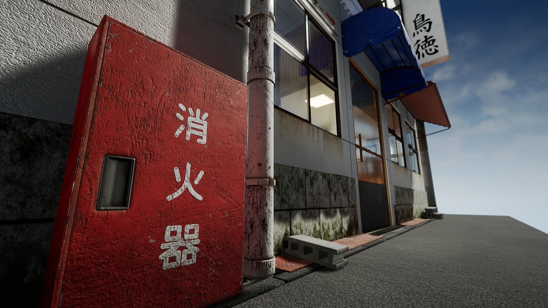 Japanese Izakaya Restaurant 2 - Interior and Exterior Low-poly 3D model_10