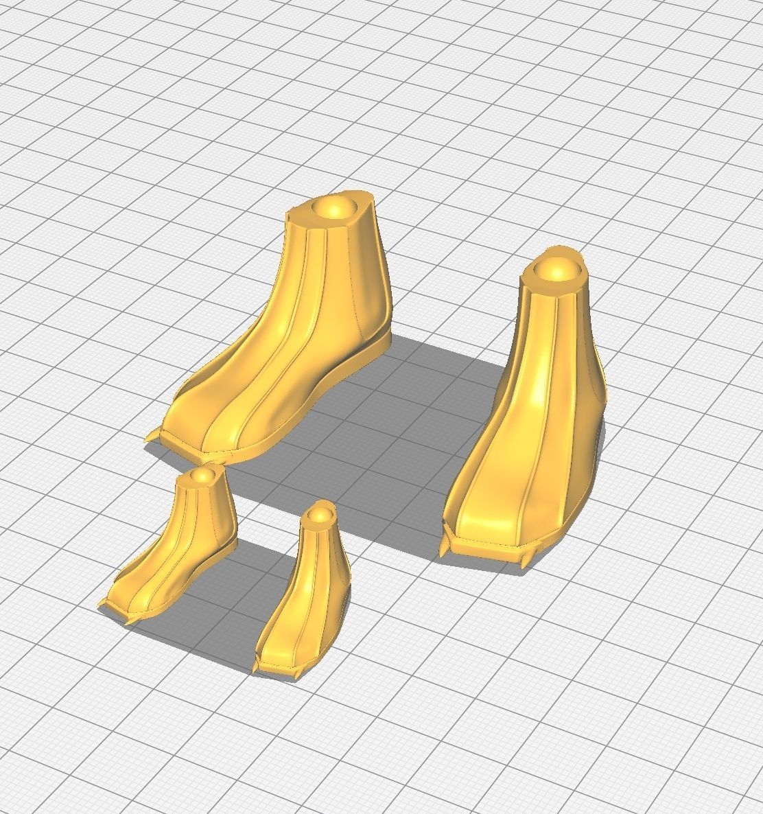 Star Wars Boba Fett shoes Boots 6-12inches 3D print model_4