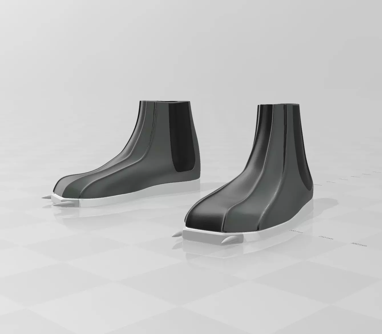 Star Wars Boba Fett shoes Boots 6-12inches 3D print model_0