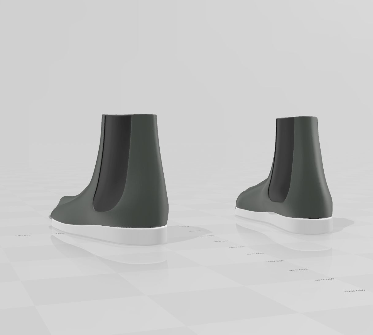 Star Wars Boba Fett shoes Boots 6-12inches 3D print model_3