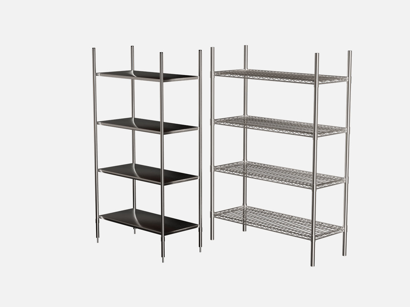 industrial wire rack 3D model_2