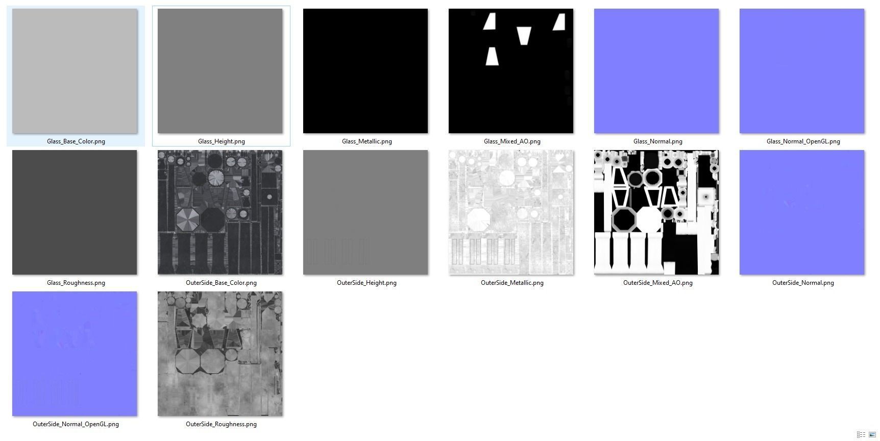 Street Lamp Low poly 4K PBR Textures Game Ready Low-poly 3D model_15