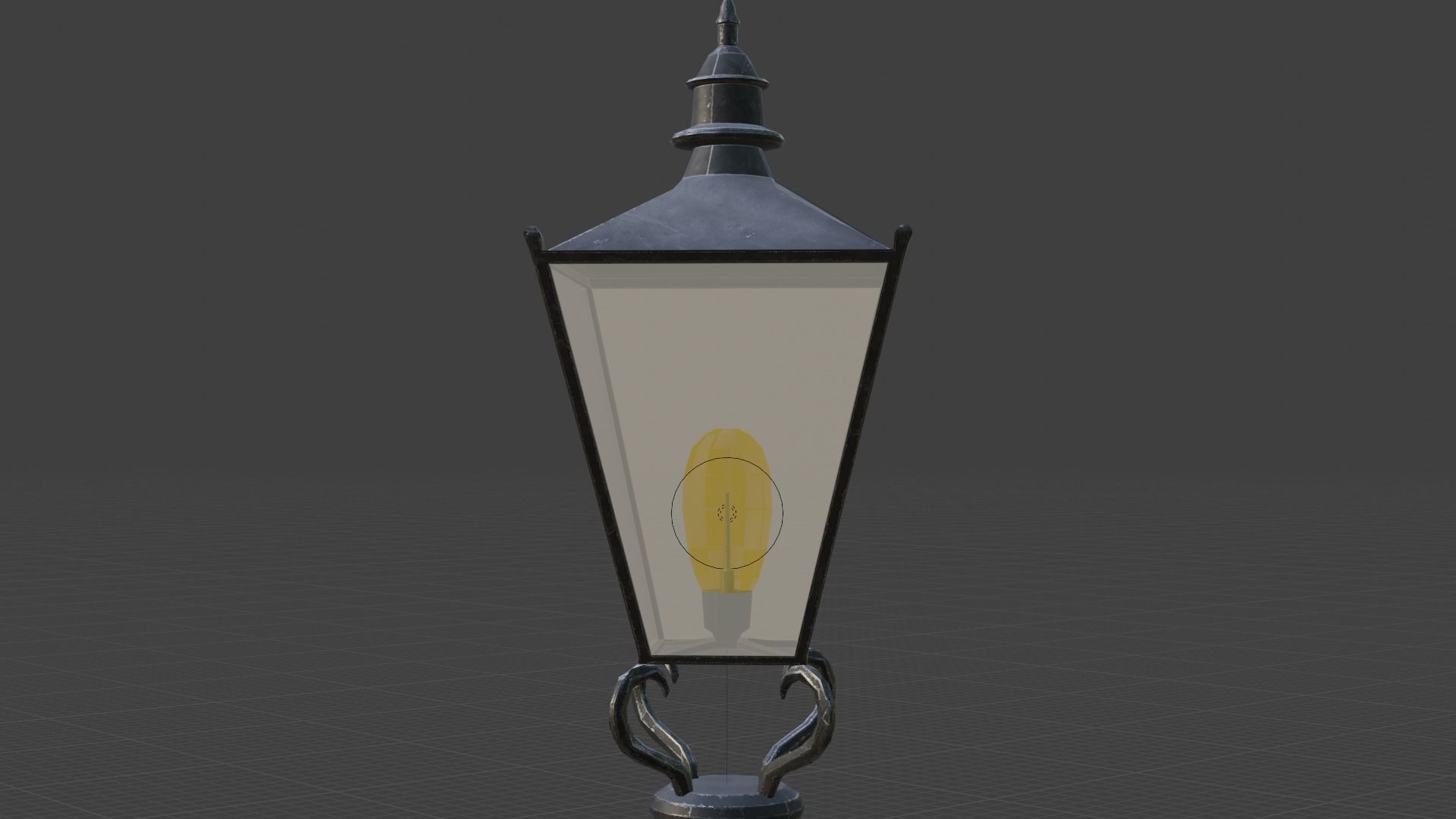 Street Lamp Low poly 4K PBR Textures Game Ready Low-poly 3D model_10