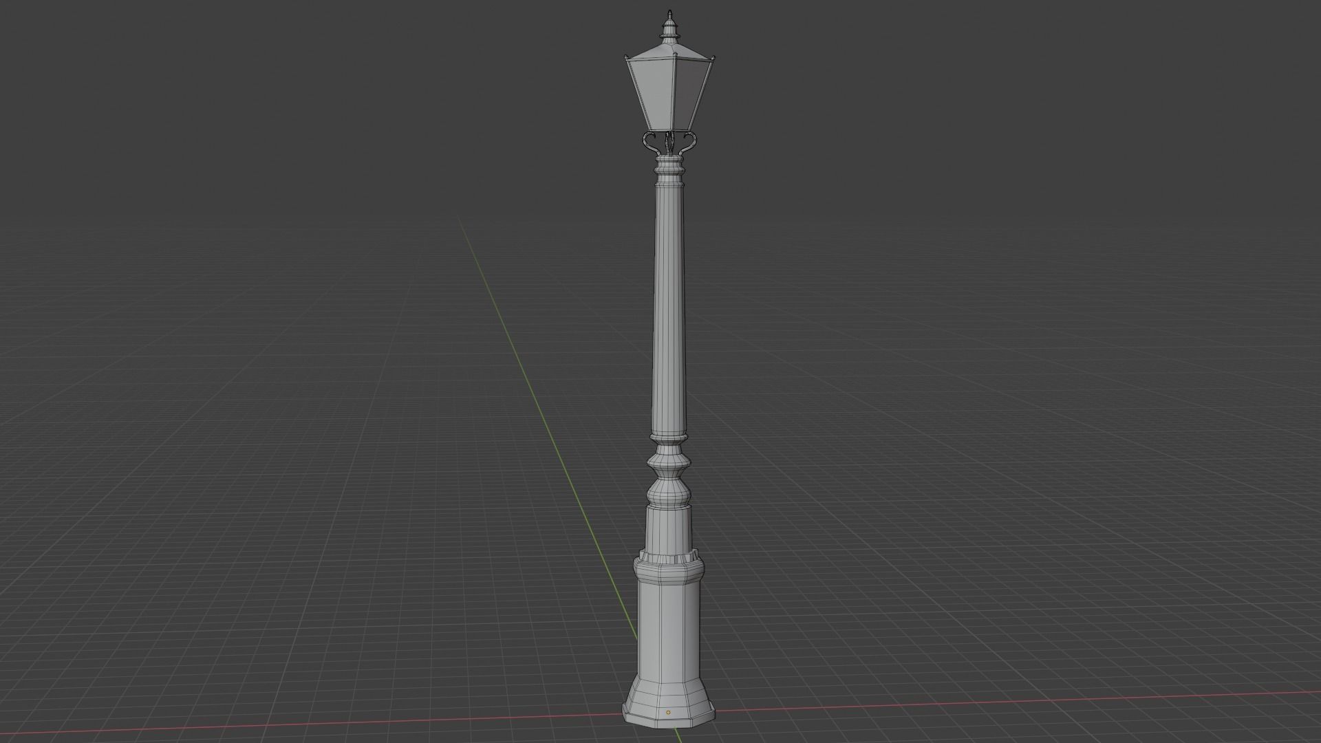 Street Lamp Low poly 4K PBR Textures Game Ready Low-poly 3D model_6