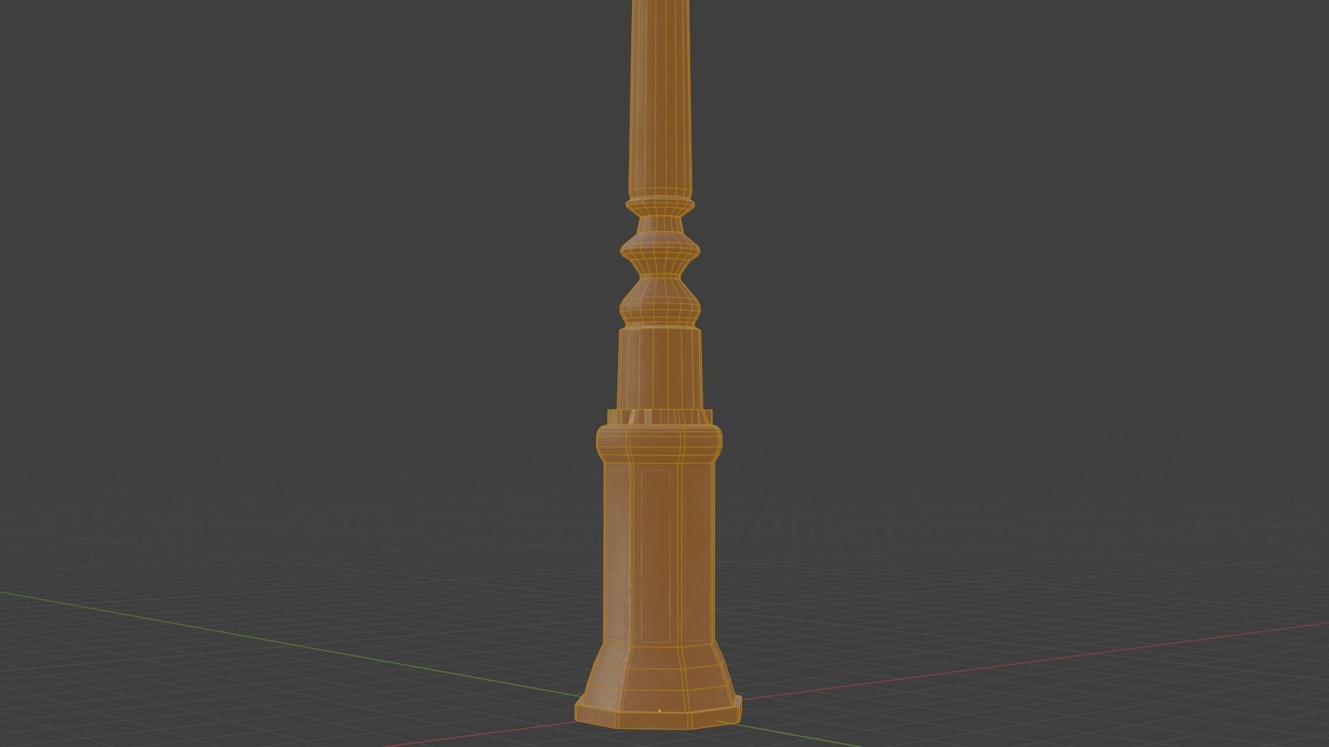 Street Lamp Low poly 4K PBR Textures Game Ready Low-poly 3D model_13