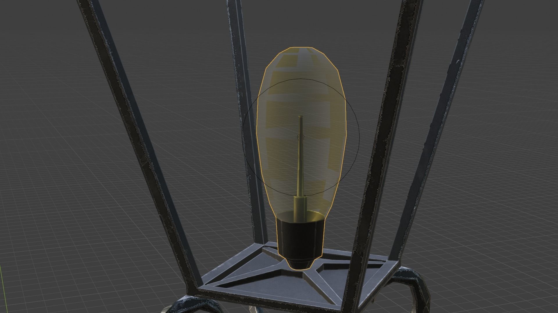 Street Lamp Low poly 4K PBR Textures Game Ready Low-poly 3D model_5