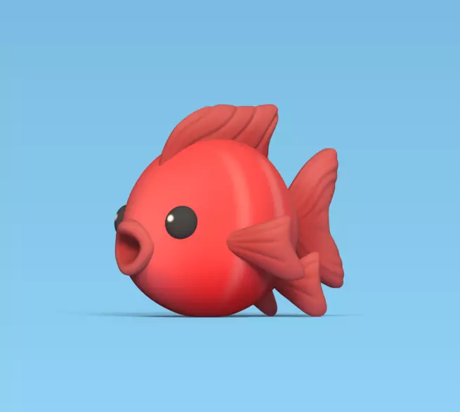 Cartoon Fish 3D print model