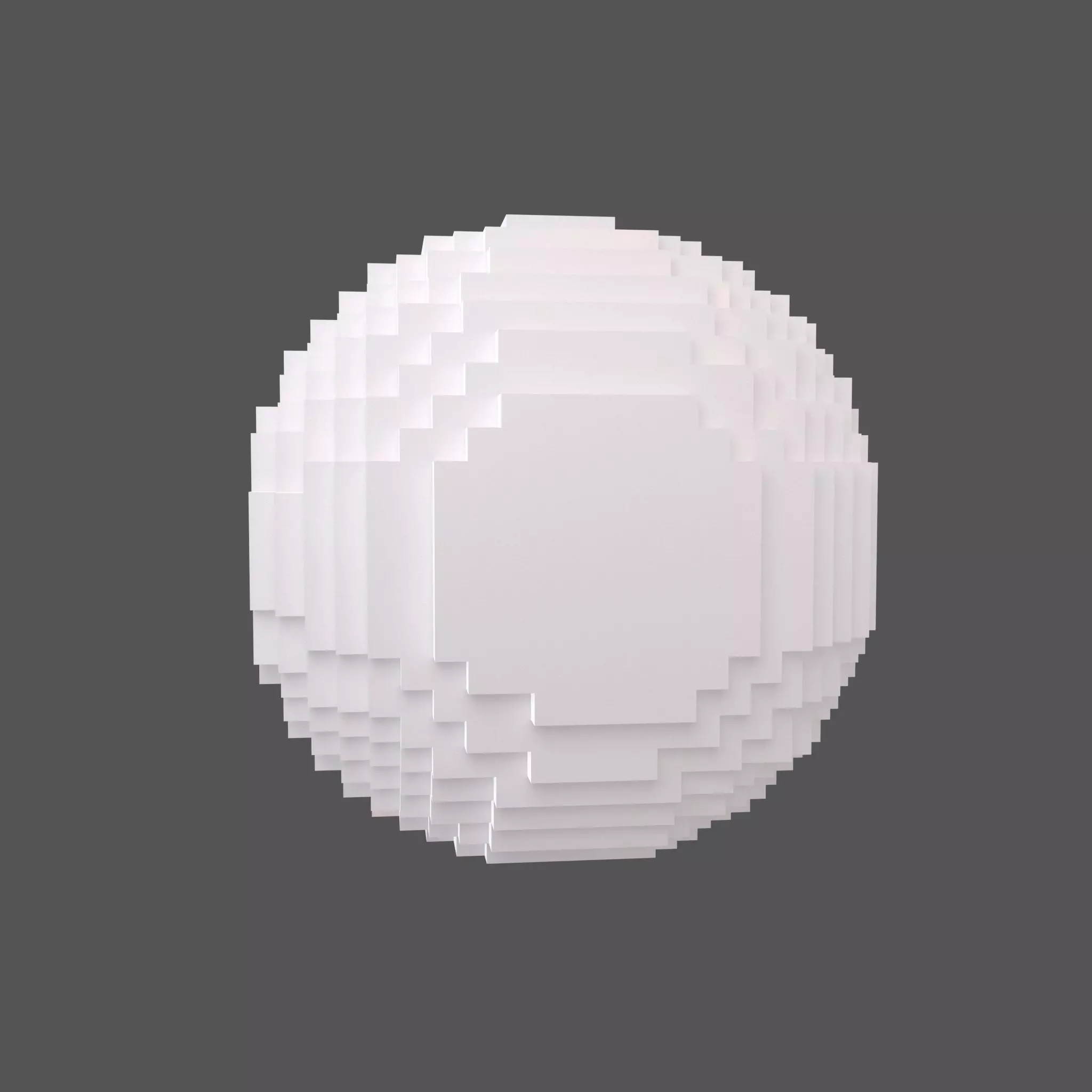 Voxel Moon v1 001 Low-poly 3D model_0
